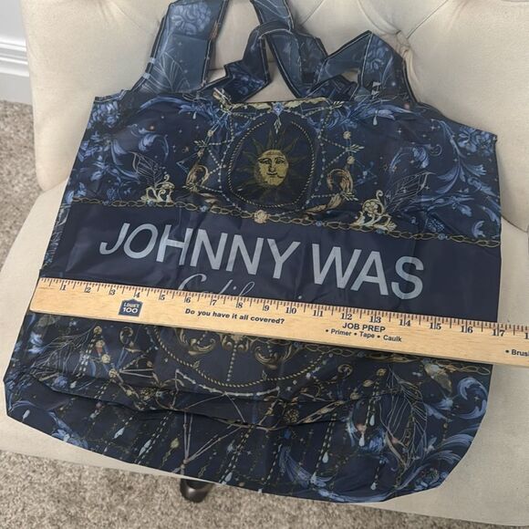 Johnny Was Blue Celestial Print Tote Bag - Picture 4 of 8